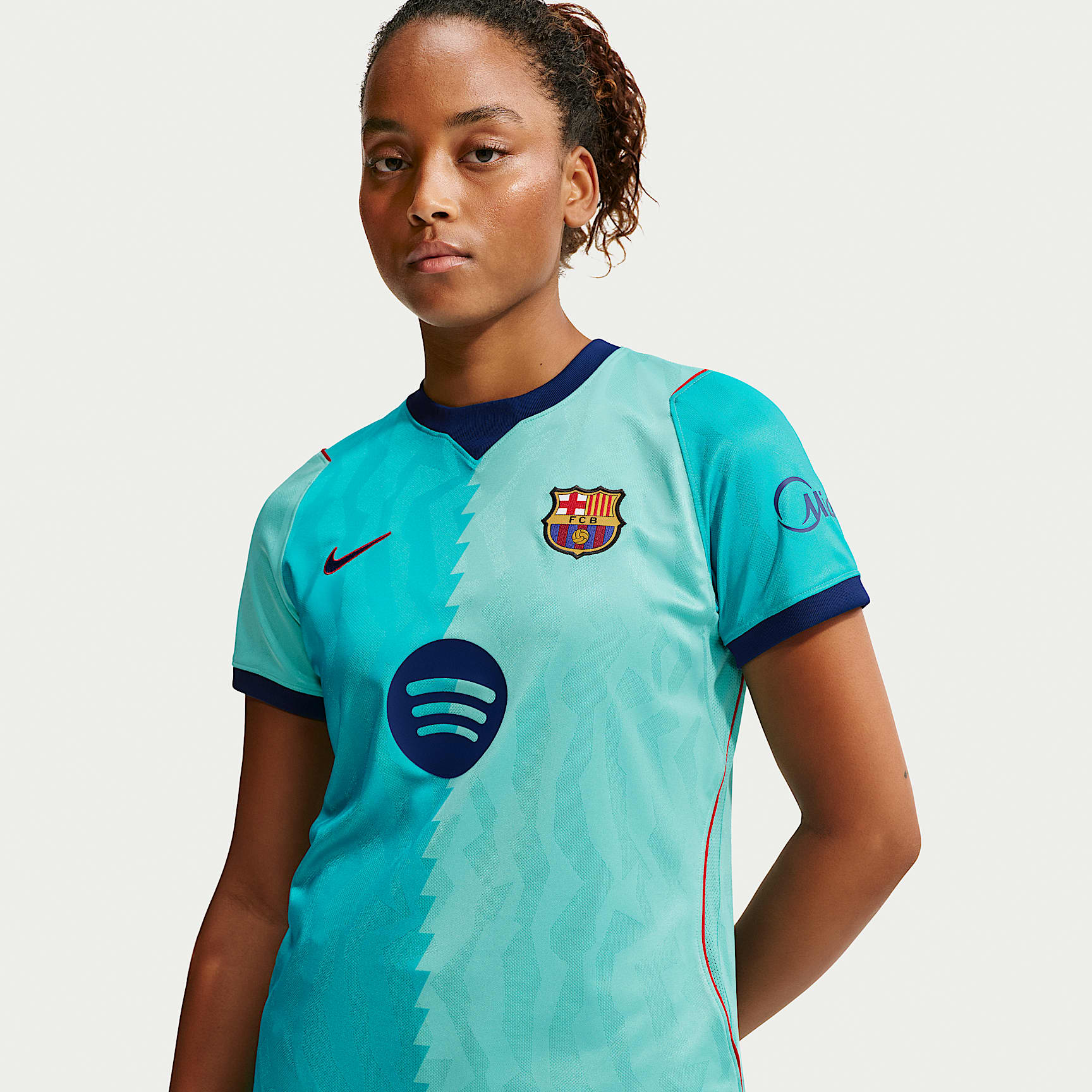 FCRB Tシャツ ティファニー ブリストル NIKE サッカー ユニフォーム FC Barcelona 2026/27 Stadium Third Women's Nike Dri-FIT Football
